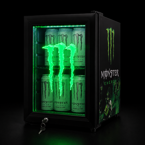 My Cooler Fridge black/green By Monster